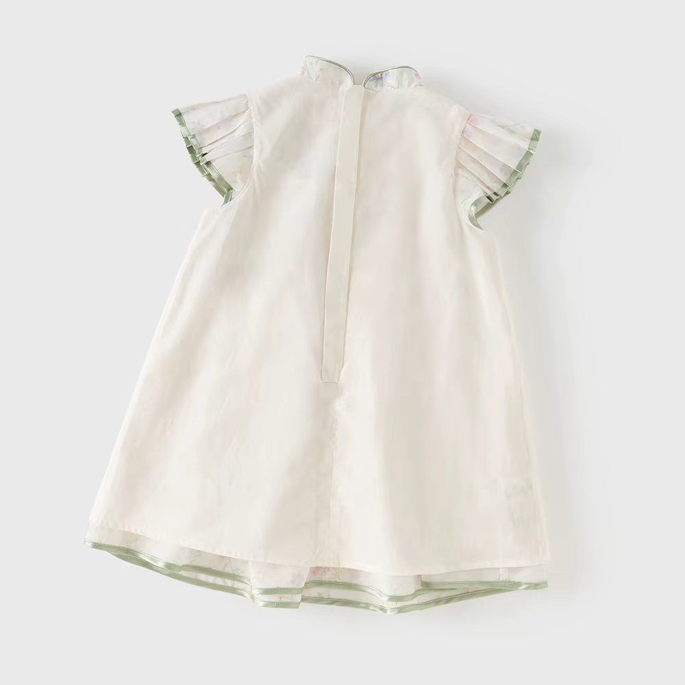 Robe de princesse d'été pour enfants Dave Bella, robe à fleurs à manches courtes pour filles, style 