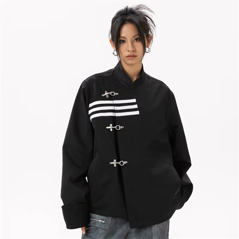 Veste de style chinois surdimensionnée pour femme, blazer femme, vêtements extérieurs, haute qualité