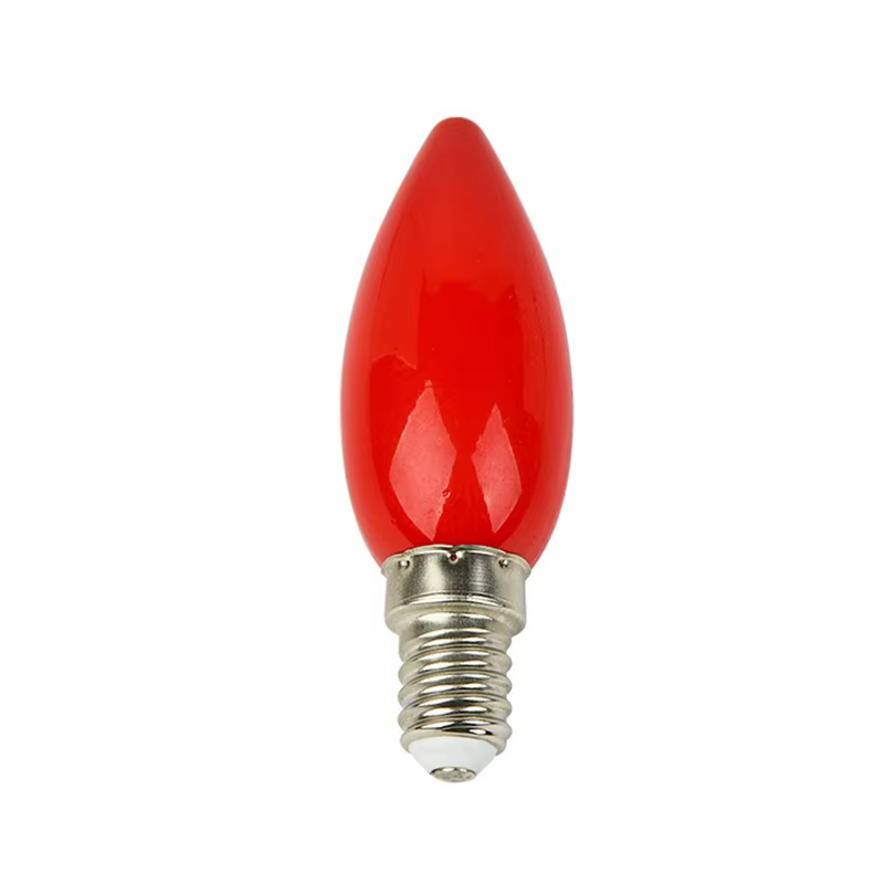 Ampoule d'autel LED E12/E14, bougie rouge, lampe de bouddha, Temple, lampe décorative, perle de boud