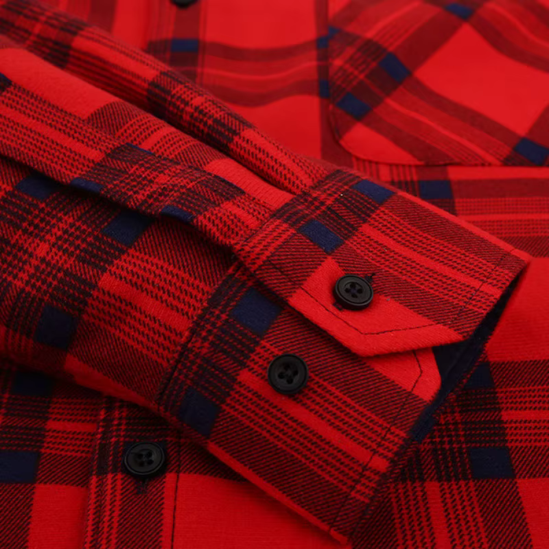 Chemise à manches longues pour hommes, taille américaine, automne hiver, chaud, polaire épaisse, pla