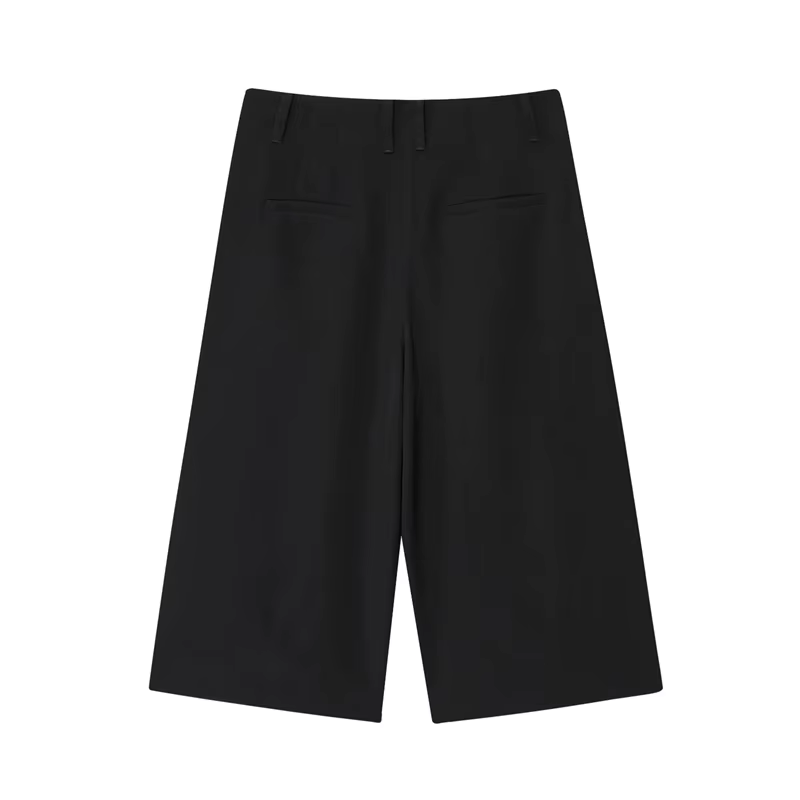 Short court noir pour femme, Simple, décontracté et à la mode, capacité de banlieue, personnalité po