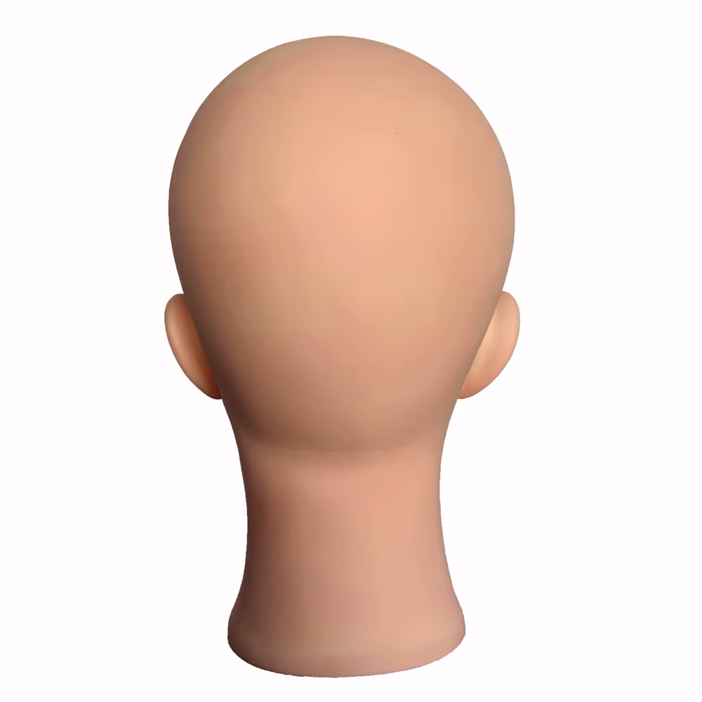 Tête de poupée de maquillage professionnelle, modèle de mannequin chauve pour la fabrication de perr