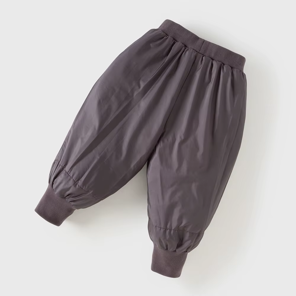 Dave Bella filles vers le bas pantalon automne hiver bébé taille élastique en peluche pantalon imper
