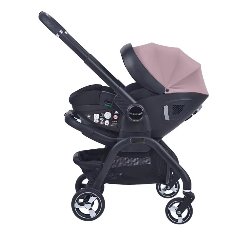 Poussette bébé luxe 4-en-1, légère, pour extérieur, multifonctionnelle, siège auto enfant, pliable e