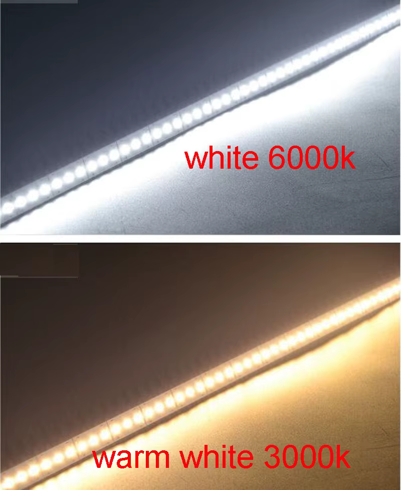 10 pièces 25cm 50cm 12V 24V 2835 LED bande dure 144 led/m 3000k blanc naturel 4000k 4500k blanc 6000