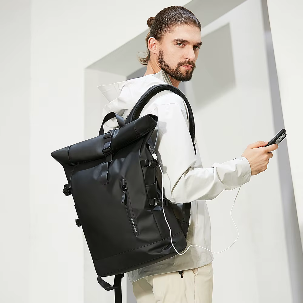 Heroic Knight sac à dos pour hommes sac à dos étanche à roulettes femmes voyage extensible USB charg