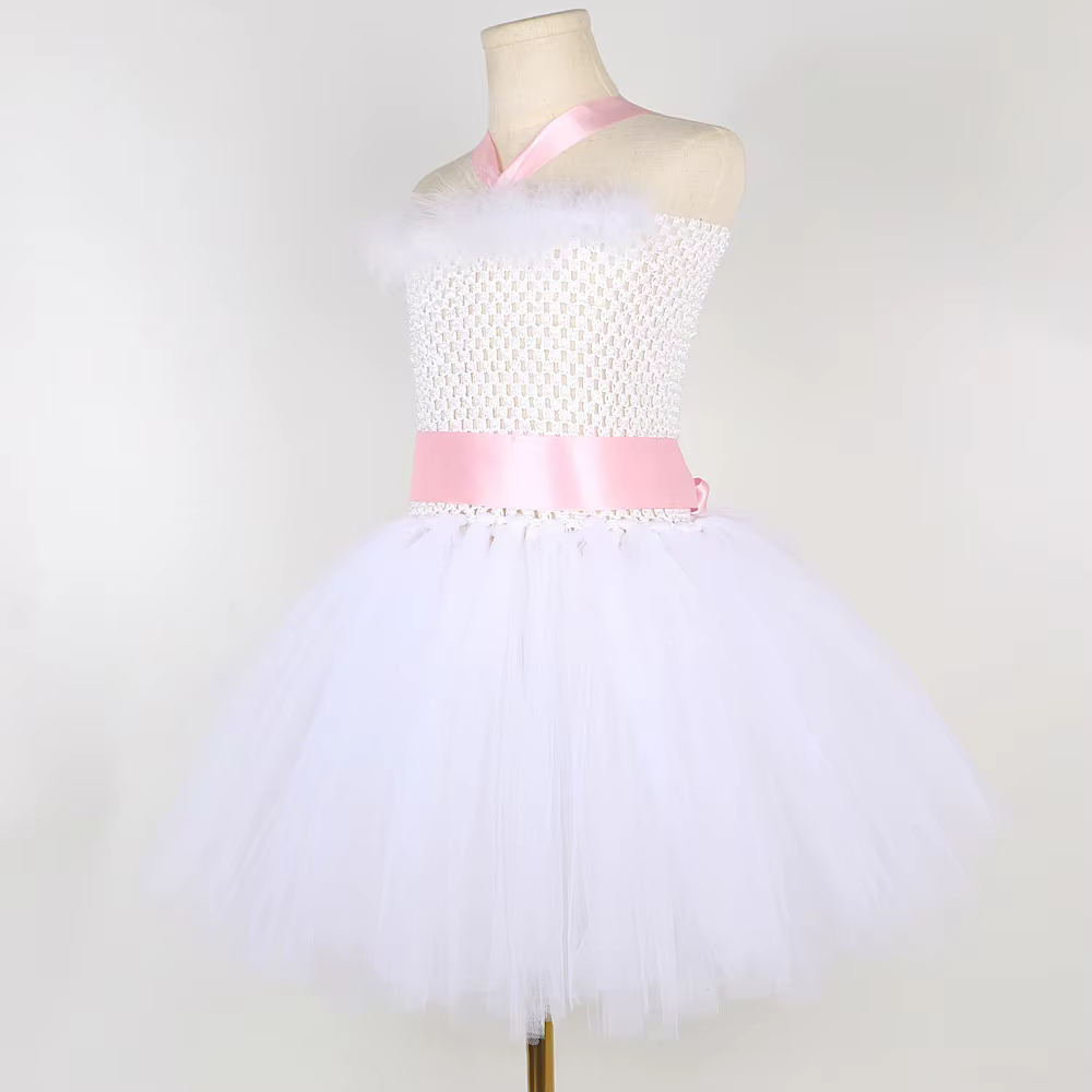 Costumes de lapin blanc pour bébés filles, robe fantaisie de vacances de pâques, tenue d'halloween p