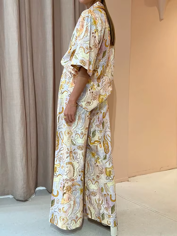 Ensembles assortis College à simple boutonnage pour femmes, vêtements de détente à demi-manches, ten