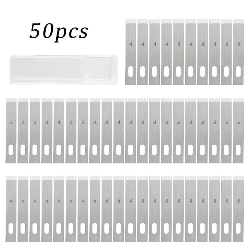 100/20 pièces 4 #   Couteau de Scalpel en métal, lames de couteau à graver, bricolage, couteau à Scu