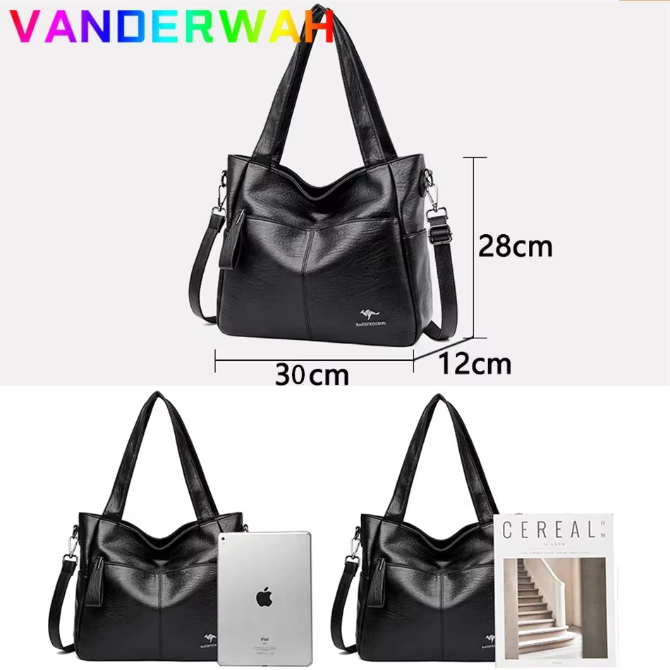 Sacs à main de marque en cuir souple véritable pour femmes, sacoche à poignée supérieure, fourre-tou