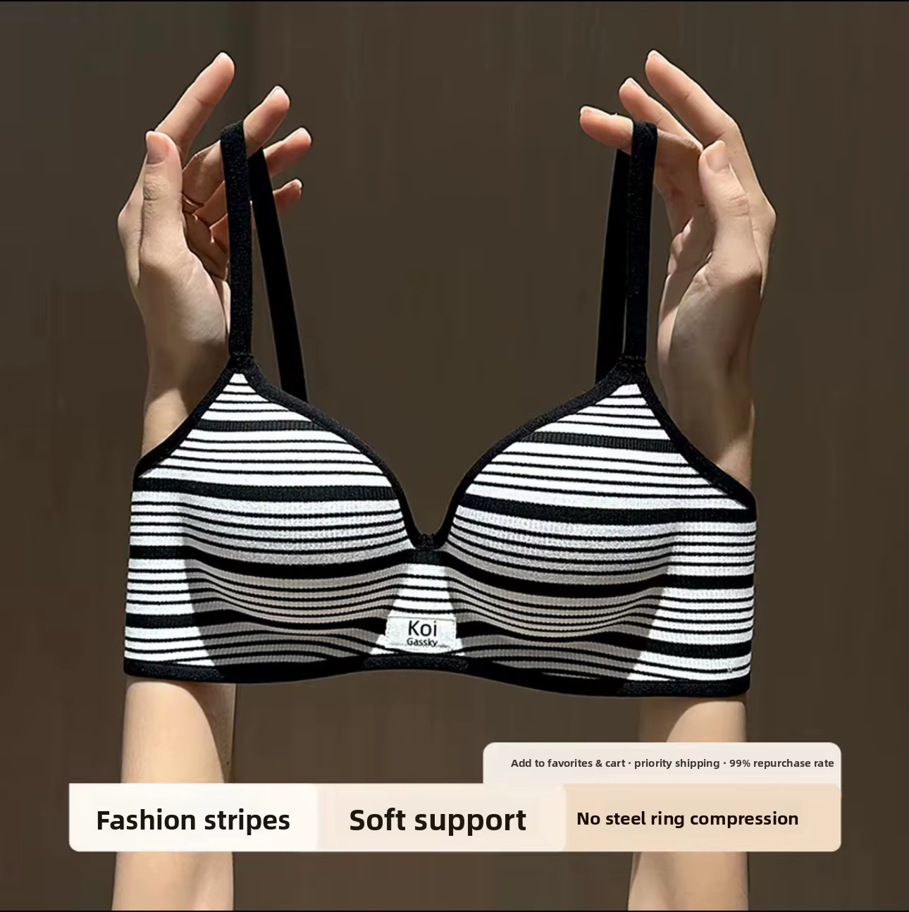Soutien-gorge push-up instantané pour poitrine petite | Rembourrage épaissi de 8 cm pour un volume