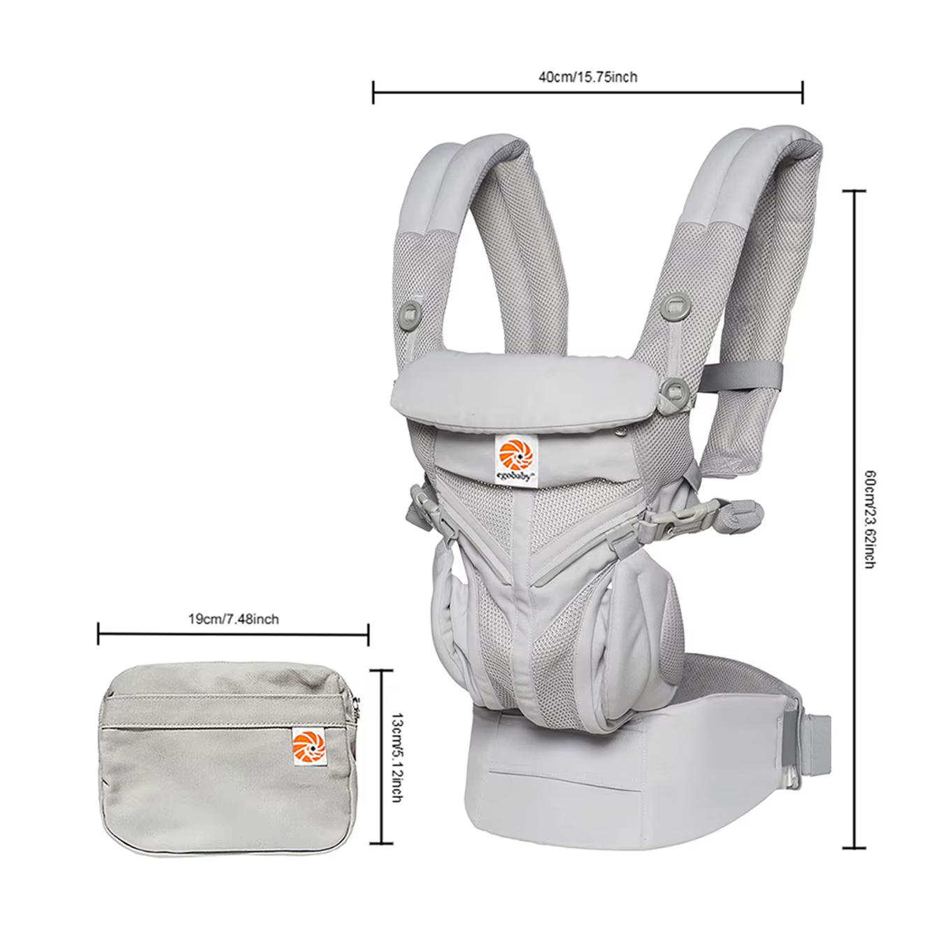Porte-bébé ergonomique multifonctionnel, sac à dos pour bébé multi-poches, adapté aux nouveau-nés et