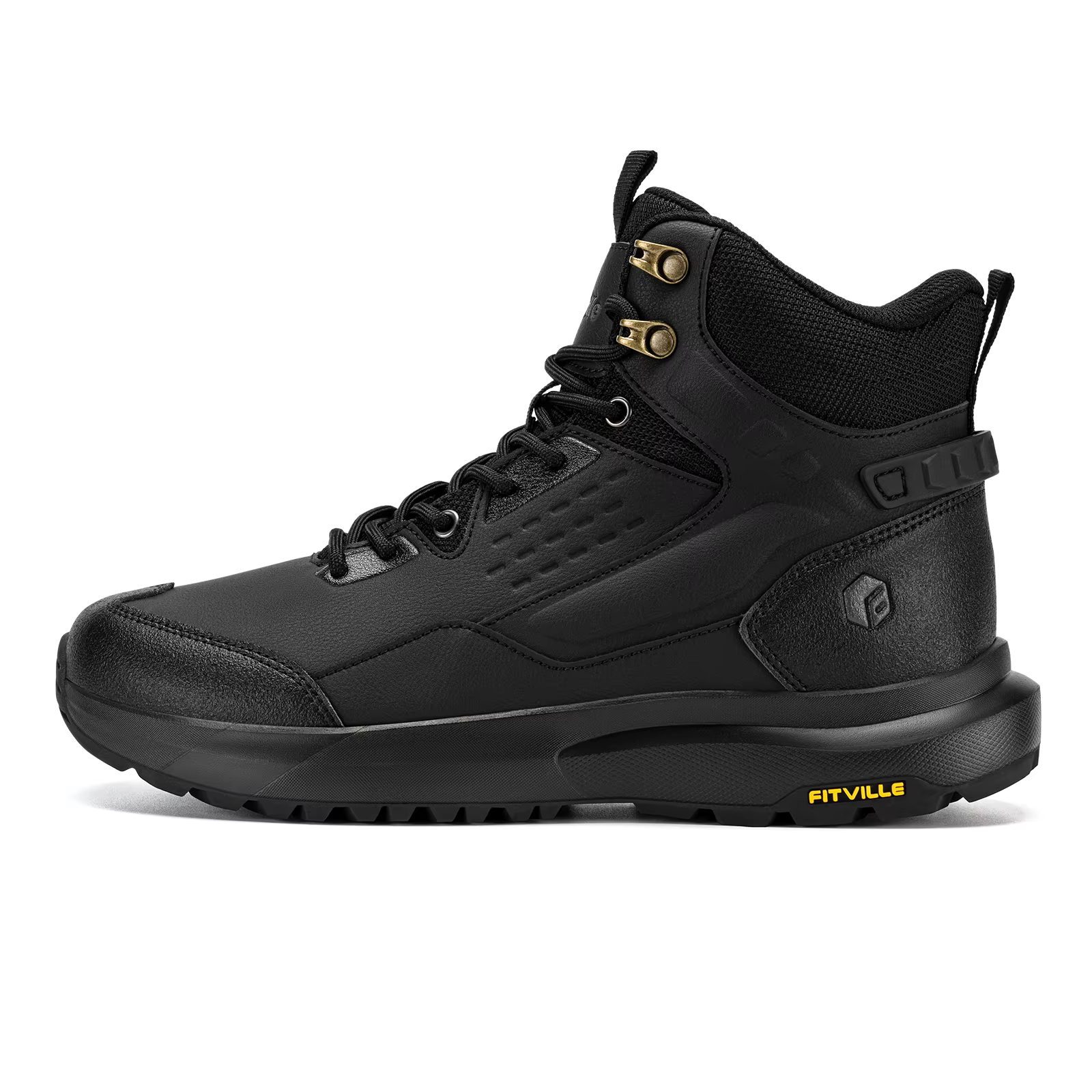 FitVille – bottes de randonnée larges pour hommes, chaussures de trekking résistantes à l'eau, antid