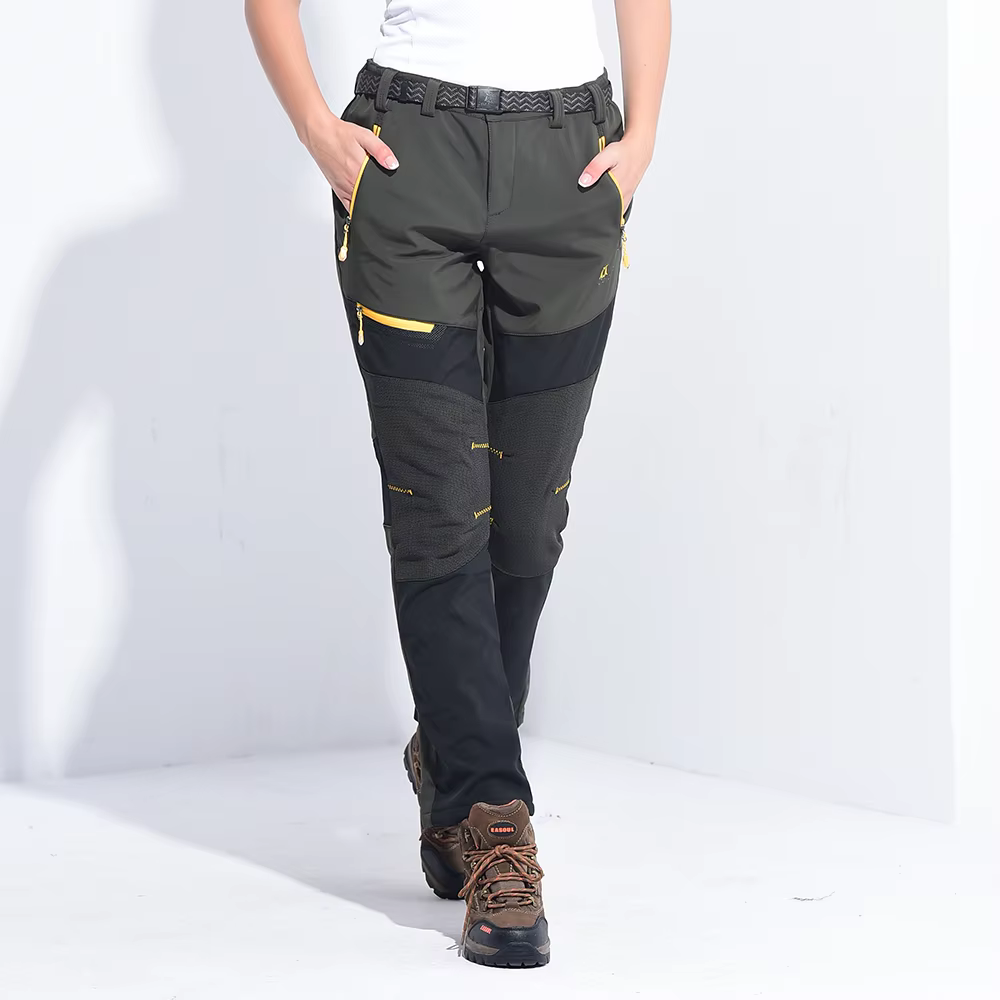 Pantalon d'hiver en polaire épaisse et chaude pour femme, imperméable, randonnée, Trekking, Camping,