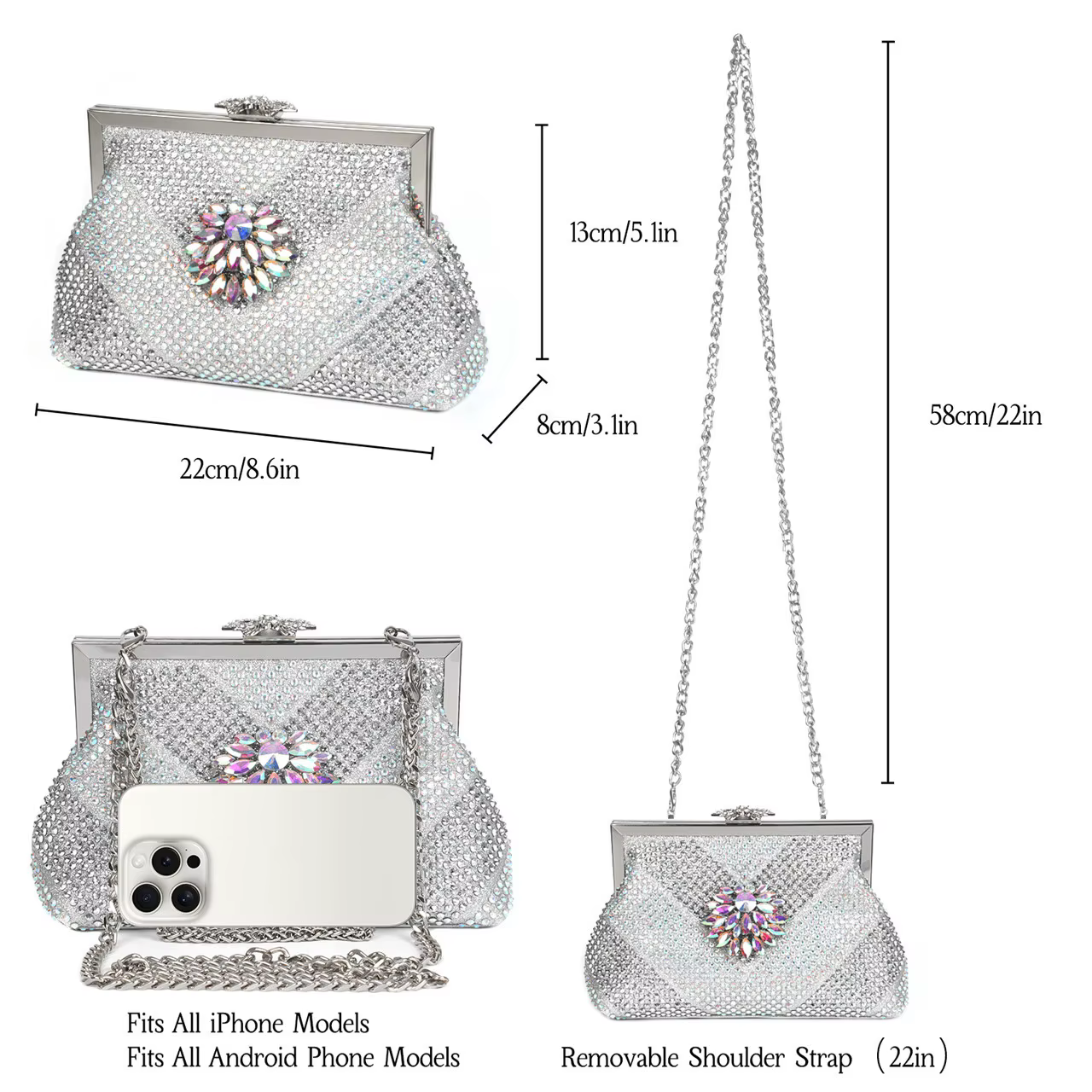 Venus Chan-Chaussures et Sacs Italiens pour Femme, Ensemble Assressenti, Argent 2024, Document, Stra