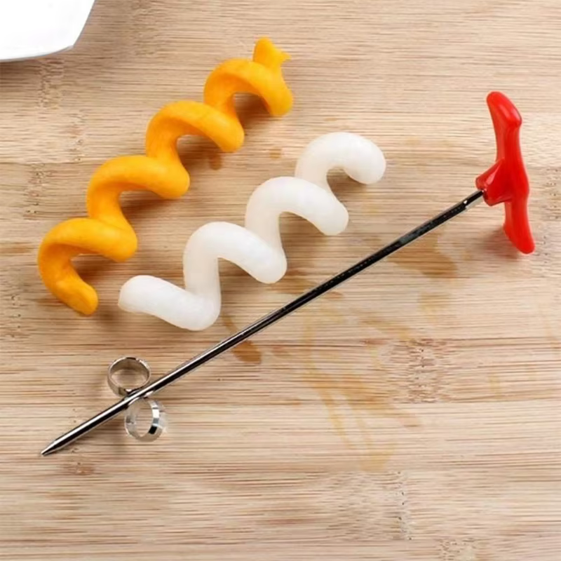 Coupe-légumes en spirale pour pommes de terre, carottes, concombres, trancheuse, rouleau manuel, cou