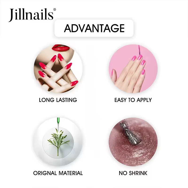 Jillnails Gel de gelée ongles constructeur Gel UV 50g pour Extension d'ongle crème dure douce UV Led
