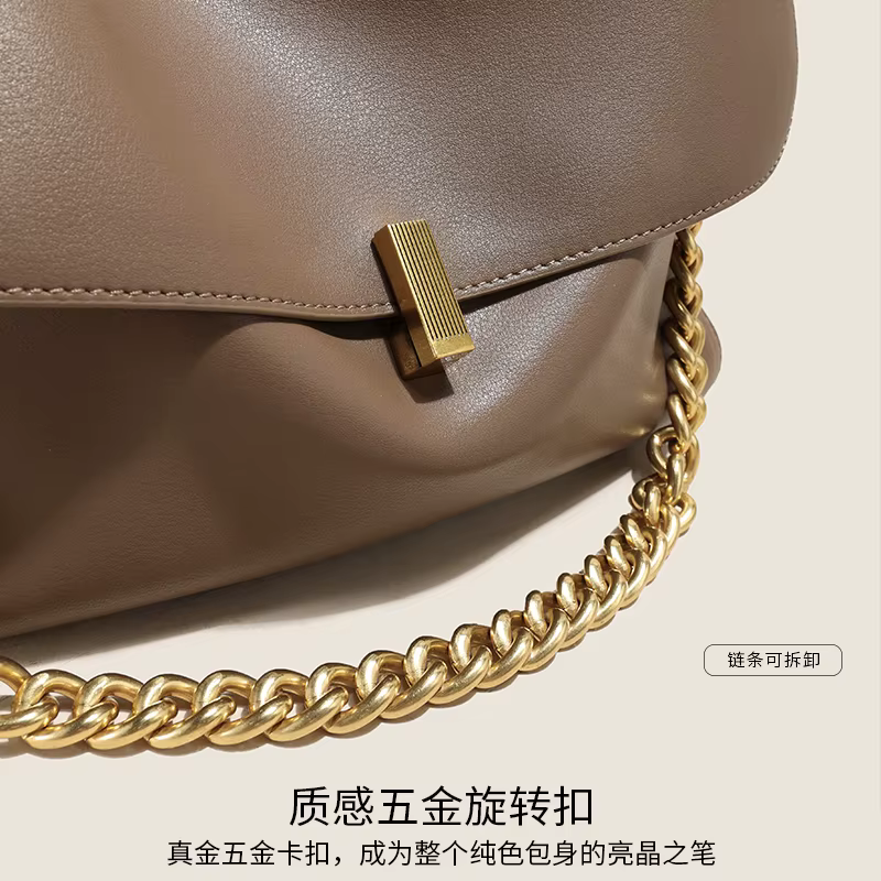 Grand Sac à Main en Cuir de Vache group pour Femme, Sacoche de Luxe Solide, à Rabat, Style Coréen