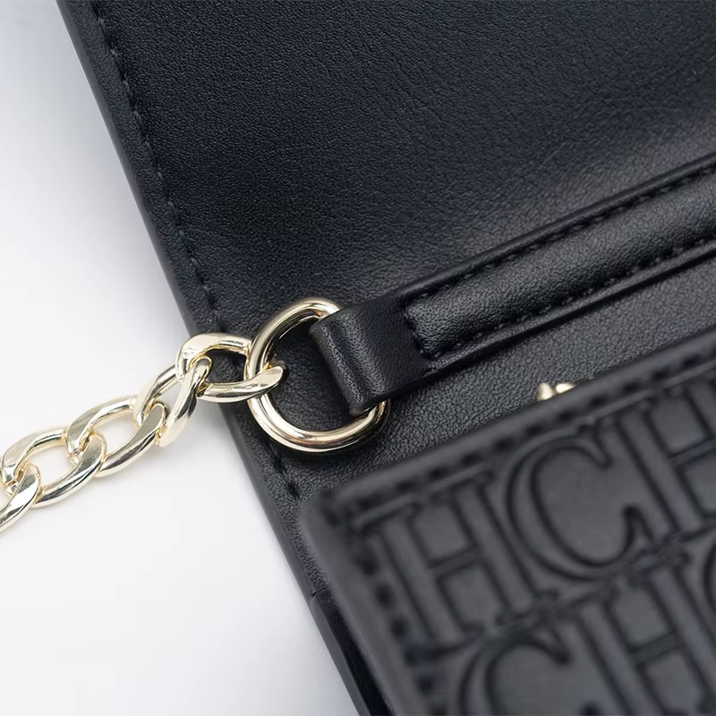 CH exquis à la mode lettre imprimée chaîne serrure conception classique femmes sac à main de haute q