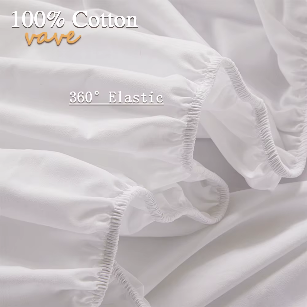Drap-housse 100% coton avec bandes élastiques, housses de matelas réglables antidérapantes pour lit 