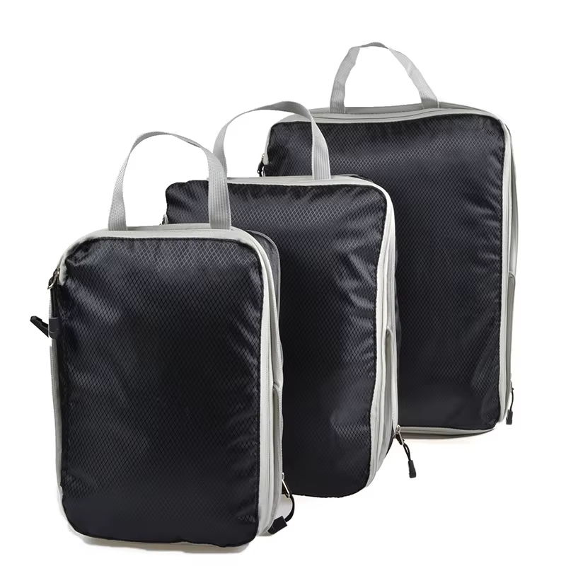Sac de rangement de voyage, Cubes d'emballage compressibles, valise de voyage pliable et étanche, Po