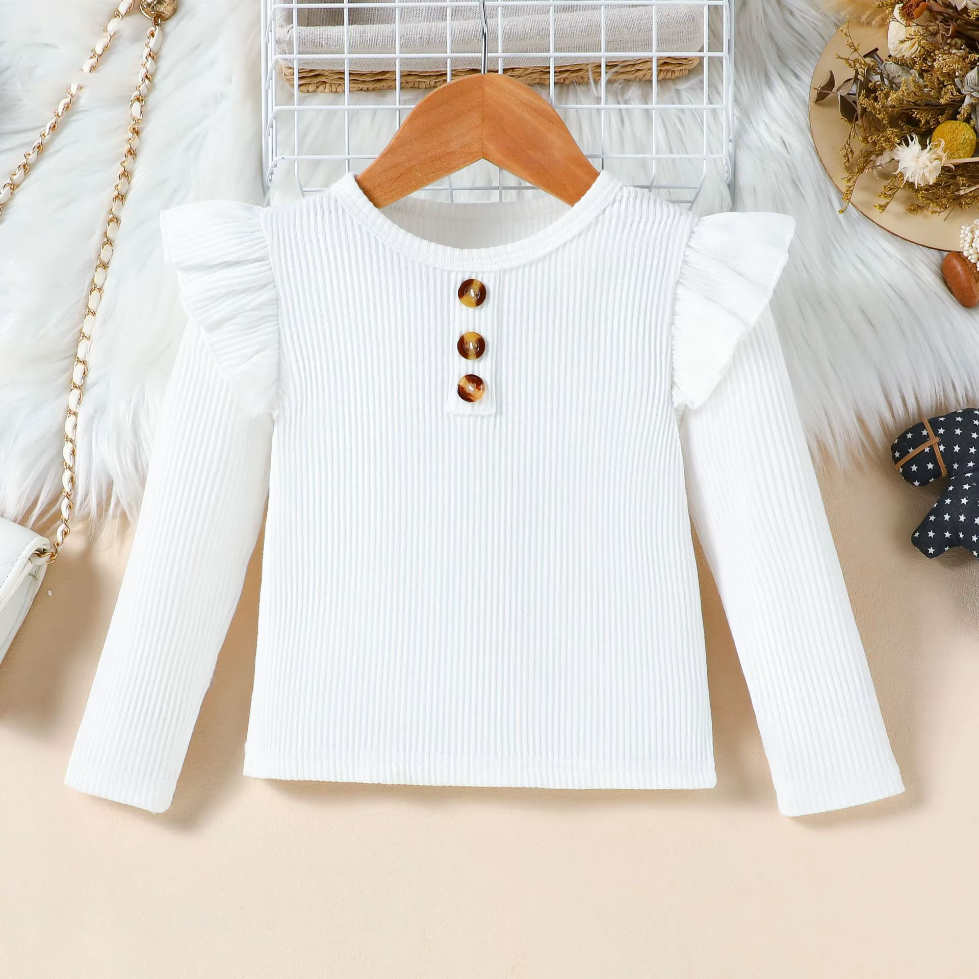 Tenues d'automne et d'hiver pour filles, ensemble 3 pièces, robe + ceinture + chapeau, nouveaux vête
