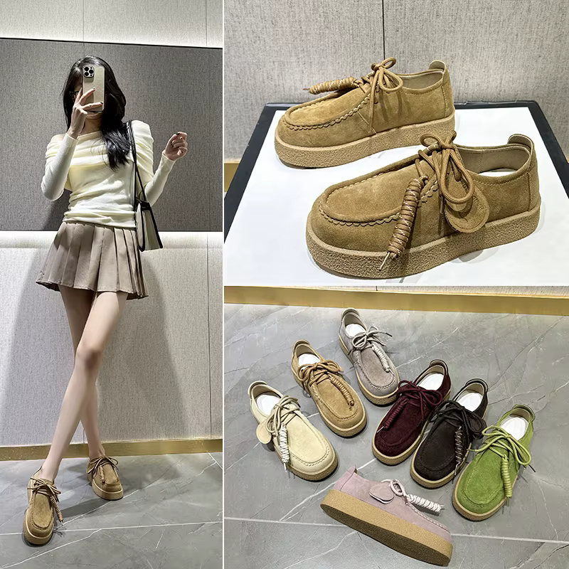AIYUQI chaussures pour femmes en cuir véritable 2025 nouvelles chaussures plates antidérapantes Derb