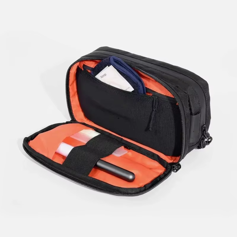 Kit Dopp 2x-pac nylon haute performance, trousse de toilette résistante à l'eau double compartiments