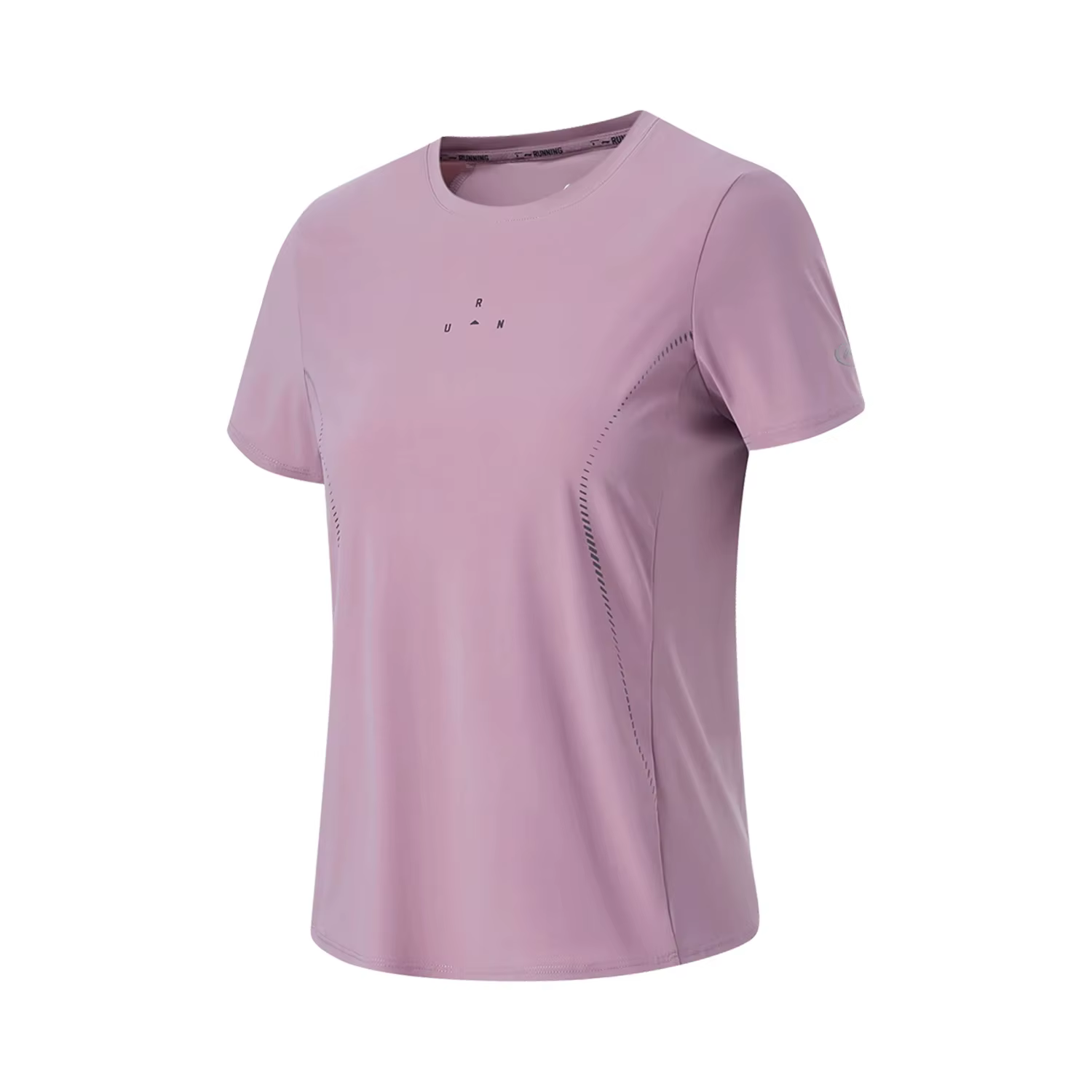 Li-ning T-Shirt de course pour femmes AT DRY FREEZE 76% Nylon 24% élasthanne AT._UV-50 + doublure T-