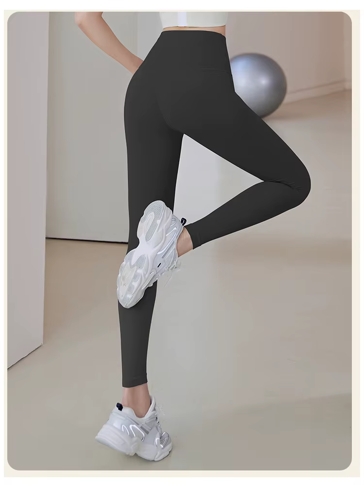 TUNIControl-Pantalon de yoga taille haute pour femme, legging de sport, collants d'entraînement Runf