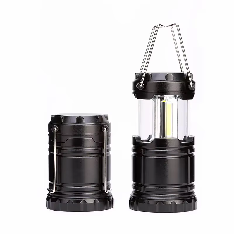 Mini lampe de tente 3 * COB LED lanterne Portable torche télescopique lampe de Camping lumière de se