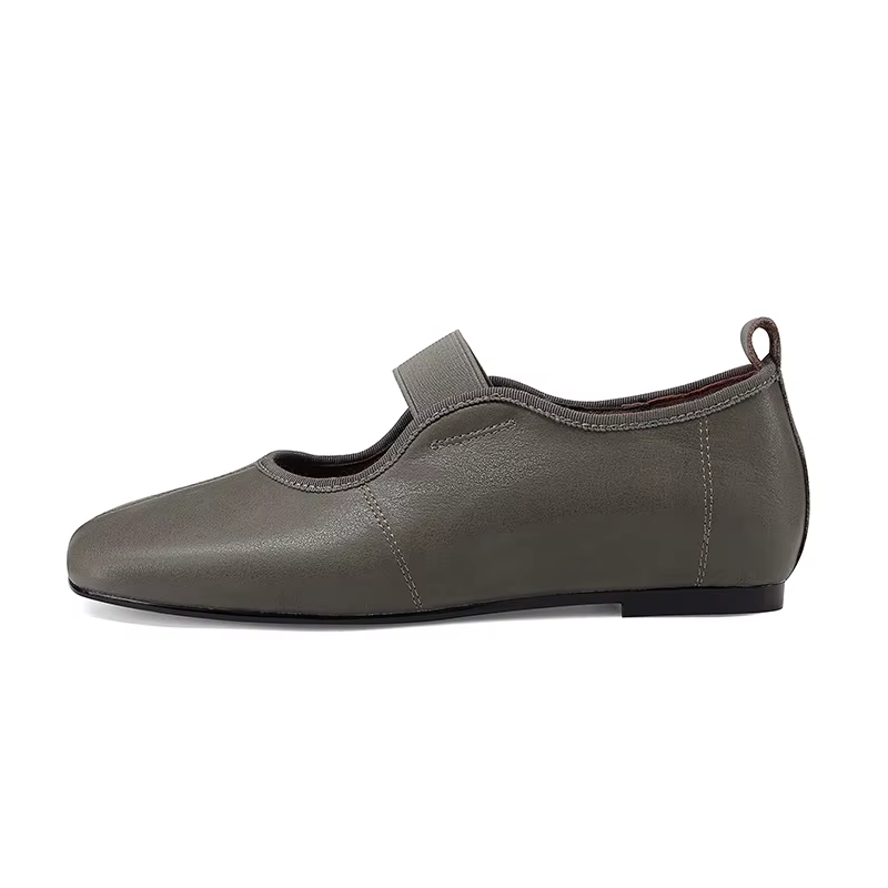 SmallHut nouveau 2026 tendance printemps en cuir véritable Mary Janes femmes chaussures plates bout