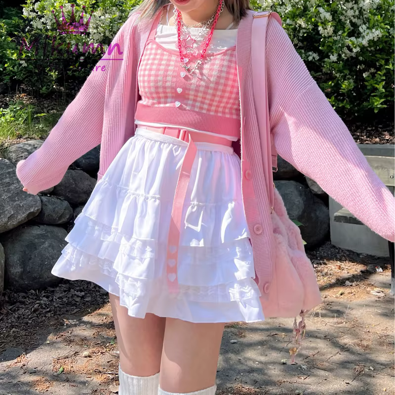 Mikumn-Jupes à carreaux pour filles punk, Harajuku Y2k, Kawaii, jupes pour femmes, gothique japonais