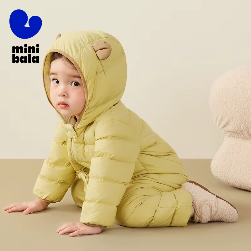 Mini Bala enfants vers le bas barboteuse hiver coupe-vent imperméable mignon combinaison chaude