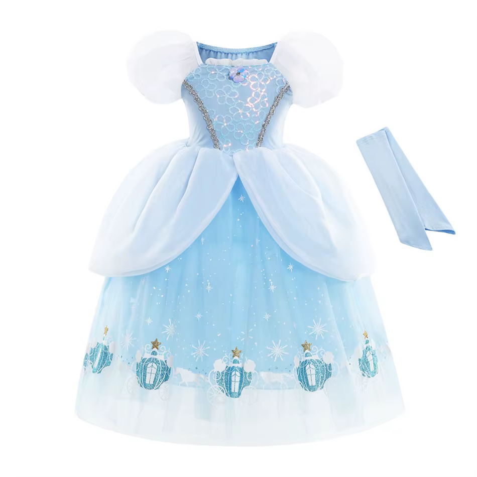 Costume de Cosplay pour filles, robe de princesse pour enfants, Costume de princesse, Elsa, Anna, ra