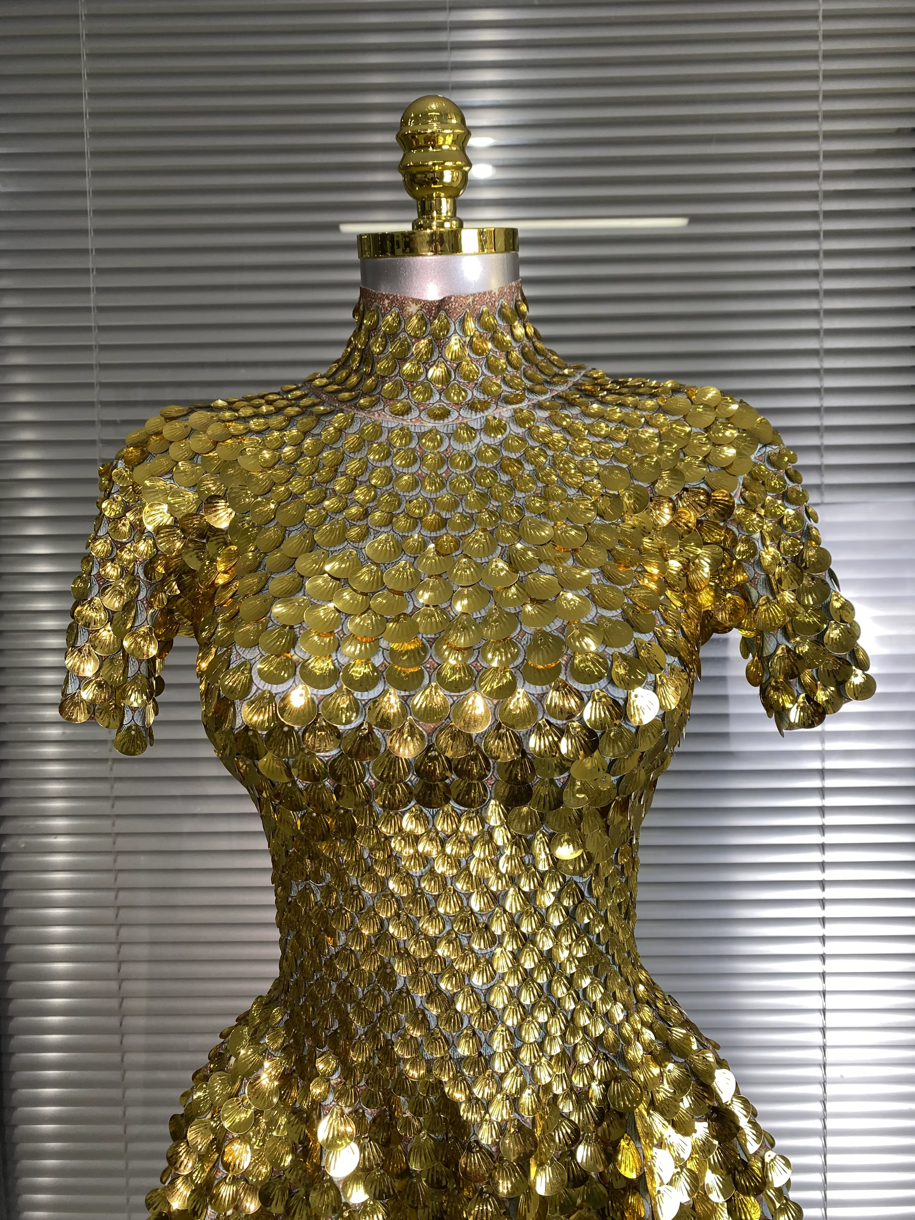 Mini robe Sexy à manches courtes pour femmes, extensible, or, argent, paillettes scintillantes, Cost