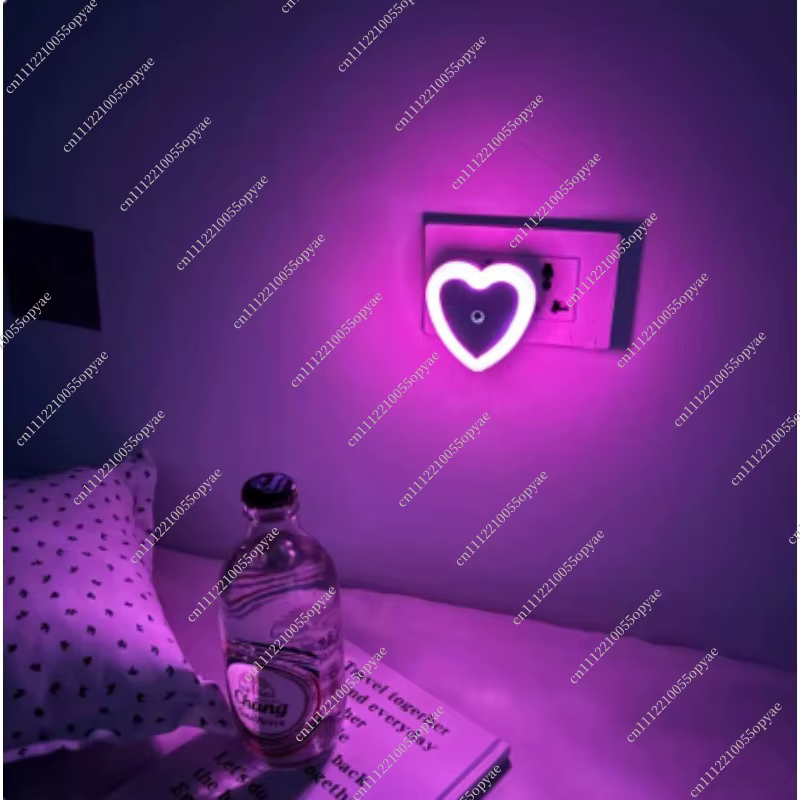 Lampe de chevet romantique pour chambre à coucher, lumière d'ambiance, lampe de sommeil, capteur de
