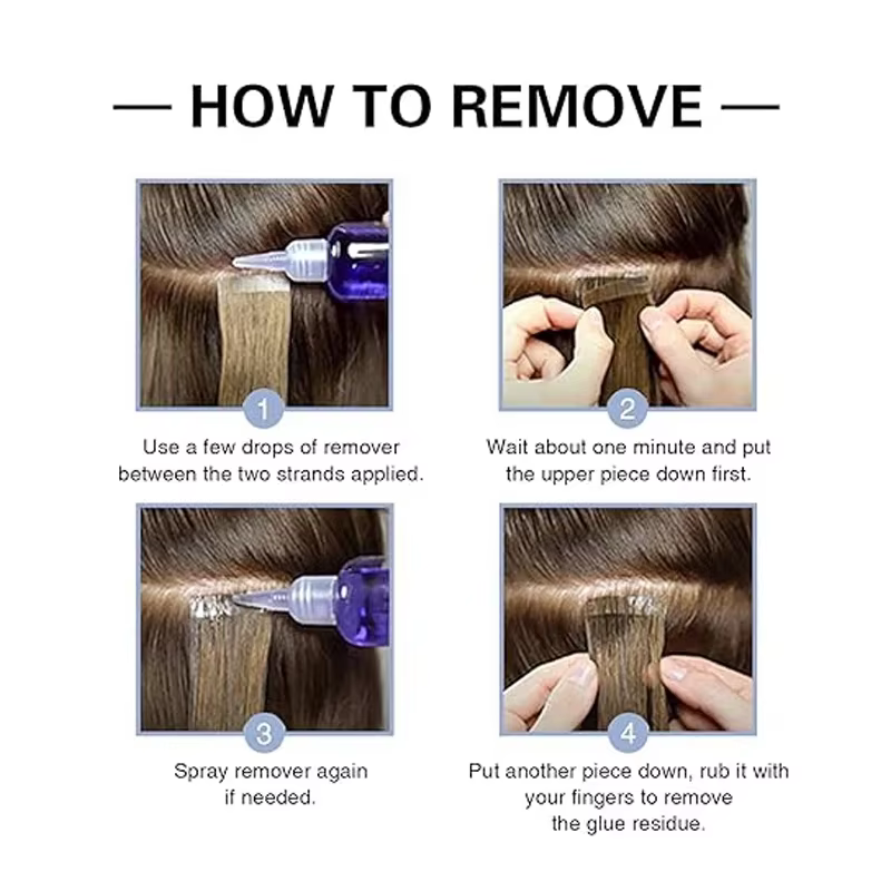 Ruban adhésif de remplacement Double face pour Extensions de cheveux ou perruques avant en dentelle,