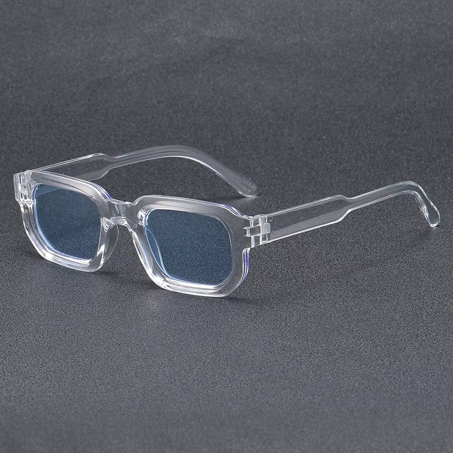 4pcsNew hommes Vintage Rectangle cadre lunettes de soleil mode rétro lunettes de soleil marque de lu