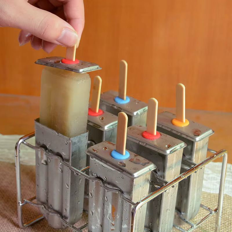Moule à sucettes glacées en acier inoxydable, support à sucettes glacées, fabricant de sucettes glac