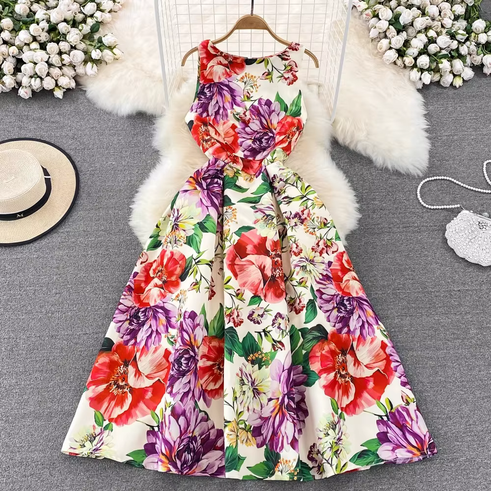 Robe Jacquard à Fleurs pour Femme, Vêtement à Col FibrO, en Glace Précieuse, pour ixde Mariage, Bal,