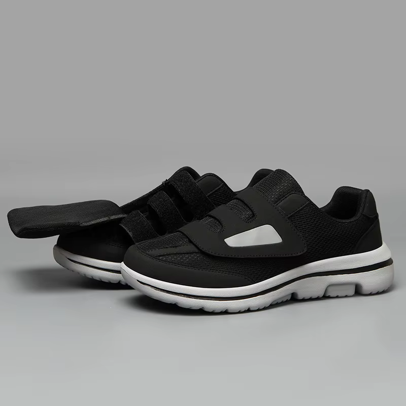 Chaussures larges réglables pour diabétiques, orthopédiques, gros pieds gonflés, éversion du pouce,