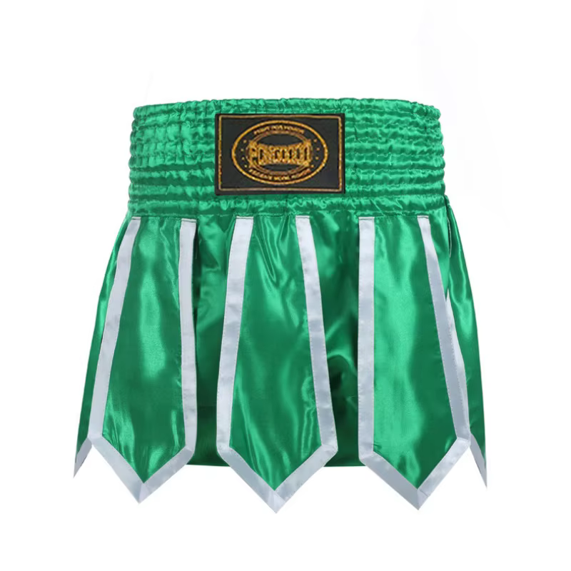 Shorts de combat Lotus avec motif ruban, pantalon de combat Sanda Muay Thai, pour entraînement de bo