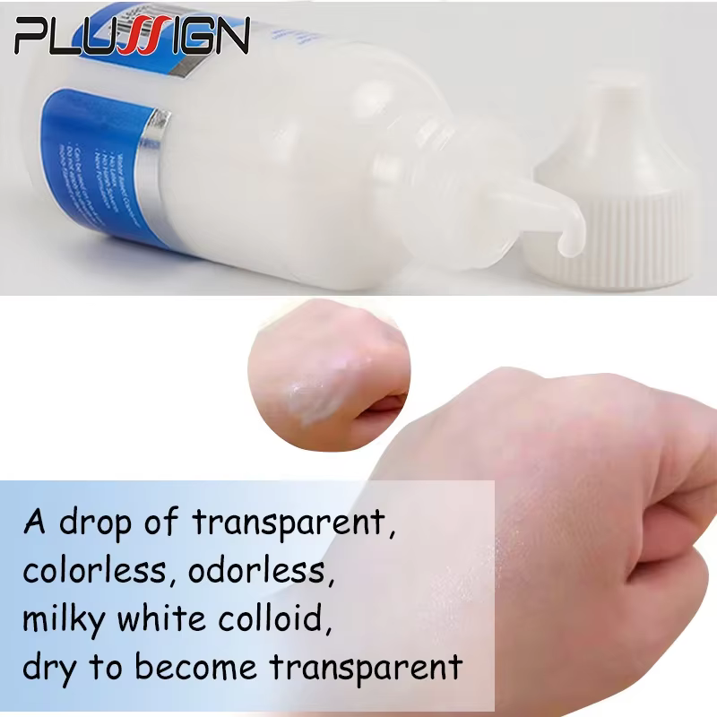 Plussign – colle pour perruque avec dissolvant, Super colle pour perruques en dentelle/toupet/fermet