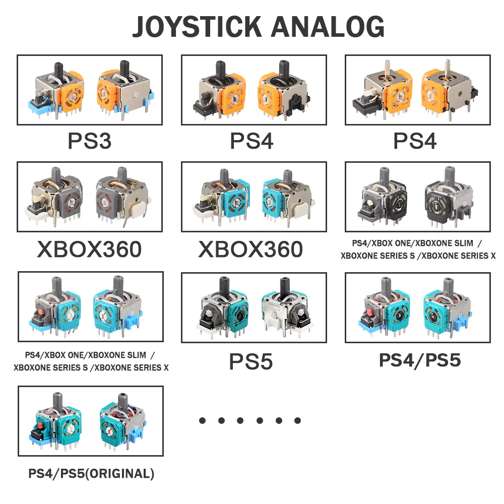 10 ensembles pour PlayStation 5 PS5 contrôleur 3D analogique Joystick capteur Module potentiomètre m