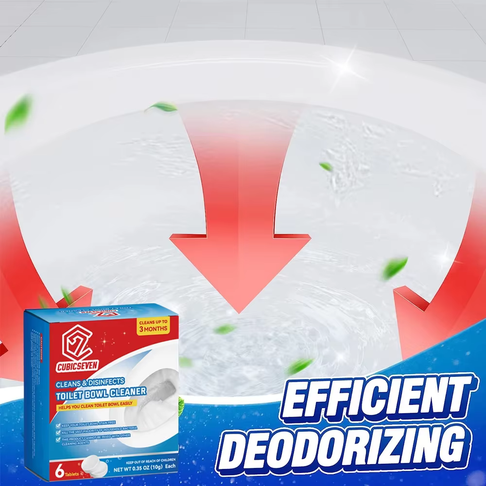 Cubicseven-Nettoyant effervescent automatique pour cuvette de toilette, dépistolet ant pour livres, 