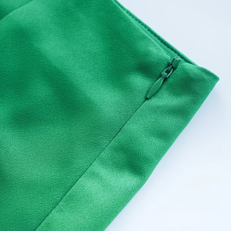 Mini jupe taille haute en Satin pour femmes, tenue Chic élégante, Slim, ligne a, hanche, moulante, S