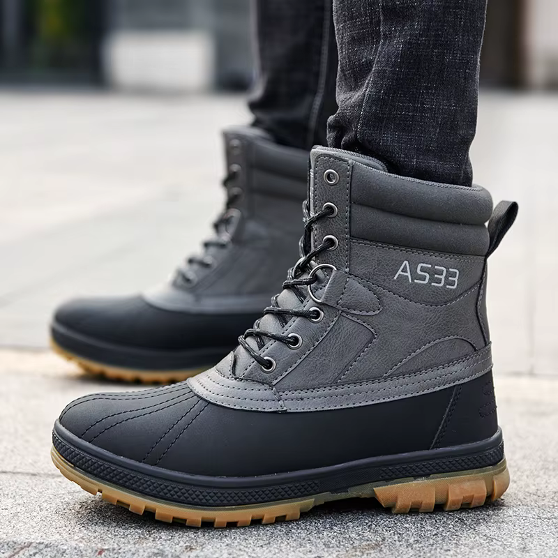 Grande taille 47 bottes d'extérieur pour hommes bottes de neige d'hiver pour hommes bottes de travai