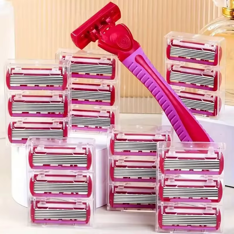 Rasoir pour femmes lame à 6 couches jambe cheveux aisselles couteau de rasage lames à 6 couches raso