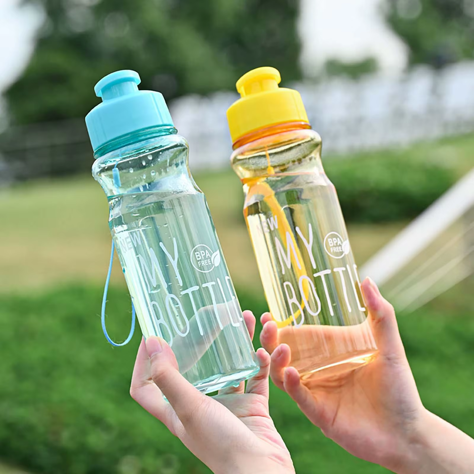 Bouteille d'eau créative pour hommes et femmes, 1 pièce, bouteille d'eau de sport, grande capacité, 